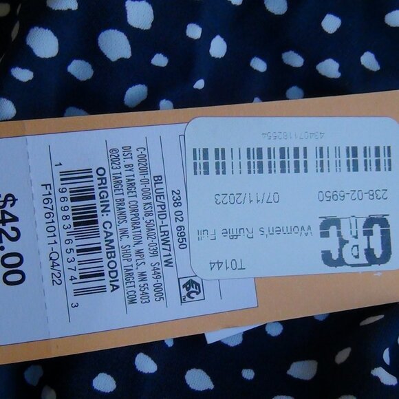 Kona Sol Swimsuit Womens One Piece Removeable Pads Polk-a-dot Blue M,14, XL 22 - Picture 10 of 14